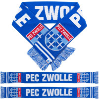 Foulard éventail PEC Zwolle bleu blanc