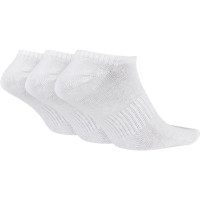 Nike Everyday Lightweight Socquettes No-Show 3-Pack Blanc