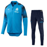 PUMA Olympique Marseille Polyester Trainingspak 2018-2019 Blauw