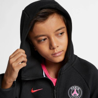 Nike Paris Saint Germain Tech Fleece Trainingspak Kids Zwart