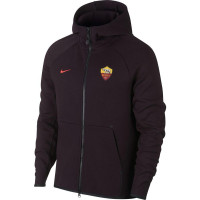 Nike AS Roma Tech Fleece Trainingspak Donkerrood