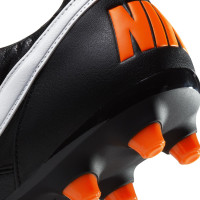 Nike Premier II Gras Voetbalschoenen (FG) Zwart Wit Oranje