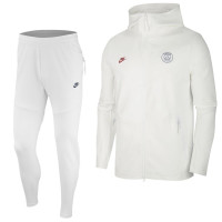 Nike Paris Saint Germain Tech Fleece Pack Trainingspak 2019-2020 Wit