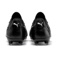 PUMA KING Pro Gras Voetbalschoenen (FG) Zwart Wit