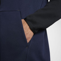 Nike NSW Tech Fleece Hoodie Full Zip Donkerblauw Zwart