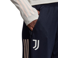 adidas Juventus Full-Zip Trainingspak 2020-2021 Vrouwen Lichtgrijs Donkerblauw