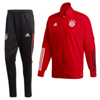 adidas Bayern Munchen Presentatie Trainingspak 2020-2021 Rood Zwart