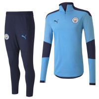Puma Manchester City Zip Trainingspak 2020-2021 Lichtblauw
