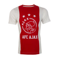 Ajax T-shirt Kids Wit Rood Wit Kids