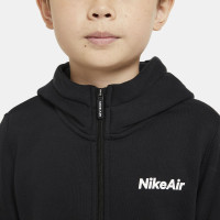 Nike NSW Air FZ Hoodie Kids Zwart Zwart