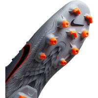 Nike Mercurial Superfly 6 ACADEMY FG Voetbalschoenen Blauwgrijs Oranje Zwart