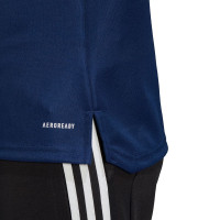 Haut d'entraînement adidas Condivo 20 1/4-Zip pour femmes, bleu foncé, blanc