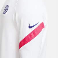 Chandail Haut d'Entraînement Nike Chelsea Dry Strike CL 2020-2021 Blanc