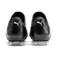 PUMA KING Crampons Métaux (SG-Pro) Chaussures de Foot Noir Blanc