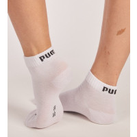 PUMA Chaussettes de Sport Quart 3-Pack Blanc