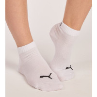 PUMA Chaussettes de Sport Quart 3-Pack Blanc