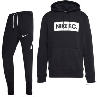 Nike F.C. Essential Fleece Survêtement Noir Blanc