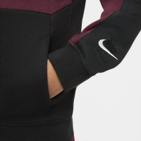 Nike NSW Air Full-Zip Sweat à capuche enfant Rouge Foncé Noir