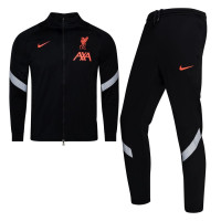 Nike Liverpool Strike Full-Zip Trainingspak CL 2020-2021 Kids Zwart