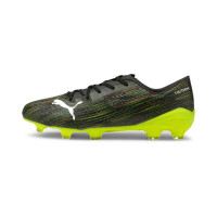 PUMA ULTRA 2.2 Terrain sec / artificiel Chaussures de football (MG) Noir Blanc Jaune