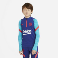Nike FC Barcelone Strike Drill Survêtement 2021 Enfants Bleu Rouge