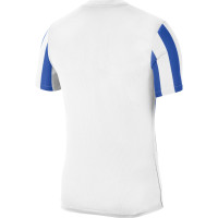 Nike Striped Division IV Maillot de Football Blanc Bleu