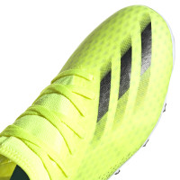 adidas X Ghosted.3 Gras / Kunstgras Voetbalschoenen (MG) Geel Zwart Blauw
