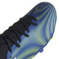 Chaussures de Foot adidas Nemeziz.3 Grass (FG) Bleu blanc jaune