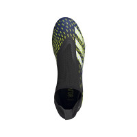 Chaussure de Chaussures de Foot adidas Predator Freak.3 LL Grass (FG) Noir blanc jaune