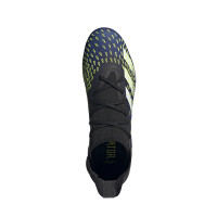 adidas Predator Freak.3 Terrain sec / artificiel Turf Chaussures de Foot (MG) Noir Blanc Jaune