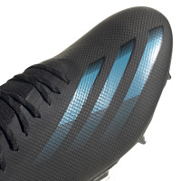 Chaussures de Foot adidas X GHOSTED.1 Grass (FG) Noir Bleu Gris