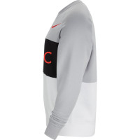 Nike Liverpool NSW Air Fleece Crew Sweater 2021 Grijs Wit Zwart Rood