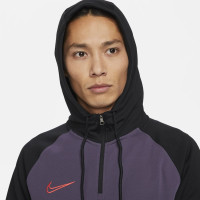 Nike Dry Academy Hoodie Trainingspak Zwart Paars