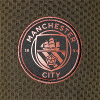 PUMA Manchester City evoSTRIPE Full Zip Hoodie Trainingspak 2021 Zwart Groen