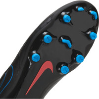 Nike Tiempo Legend 8 Academy Grass/Artificial Turf Chaussures de Foot (MG) Noir Rouge Bleu