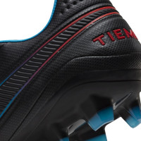 Nike Tiempo Legend 8 Pro Grass Chaussures de Foot (FG) Noir Rouge Bleu