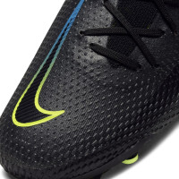 Nike Phantom GT Pro Grass Chaussures de Foot (FG) Noir Jaune Bleu