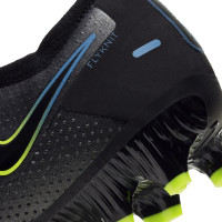 Nike Phantom GT Pro Grass Chaussures de Foot (FG) Noir Jaune Bleu