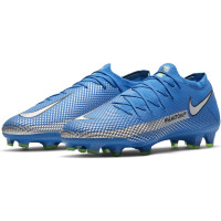 Nike Phantom GT Pro Gras Voetbalschoenen (FG) Blauw Zilver Groen