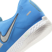 Chaussures de football en salle Nike Phantom GT React Pro (IC) Bleu Argent Vert