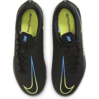Nike Phantom GT Academy Grass/Artificial Turf Chaussures de Foot (MG) Enfants Noir Jaune Bleu