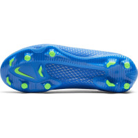 Nike Phantom GT Academy Grass/Artificial Turf Chaussures de Foot (MG) Enfant Bleu Argent Vert