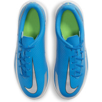 Nike Phantom GT Club Zaalvoetbalschoenen (IC) Kids Blauw Zilver Groen