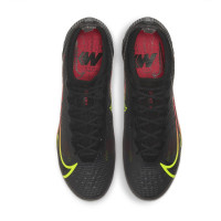 Nike Mercurial Vapor 14 Elite Grass Chaussures de Foot (FG) Noir Jaune