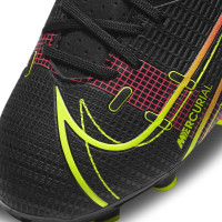 Nike Mercurial Vapor 14 Academy Grass/Artificial Turf Chaussure de Chaussures de Foot (MG) Enfants Noir Jaune