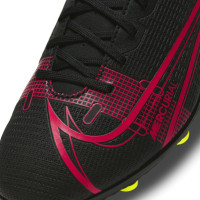 Nike Mercurial Vapor 14 Club Gazon/Artificial Turf Chaussure de Chaussures de Foot (MG) Enfants Noir Jaune
