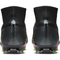 Nike Mercurial Superfly 8 Elite Grass Chaussures de Foot (FG) Noir Jaune