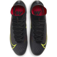 Nike Mercurial Superfly 8 Elite Iron-Nop Chaussure de Chaussures de Foot Anti-Clog (SG) Noir Jaune