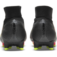 Nike Mercurial Superfly 8 Pro Grass Chaussures de Foot (FG) Noir Jaune