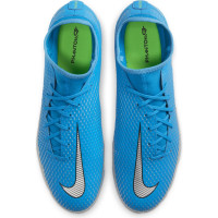 Nike Phantom GT Academy DF Gras / Kunstgras Voetbalschoenen (MG) Blauw Zilver Groen
